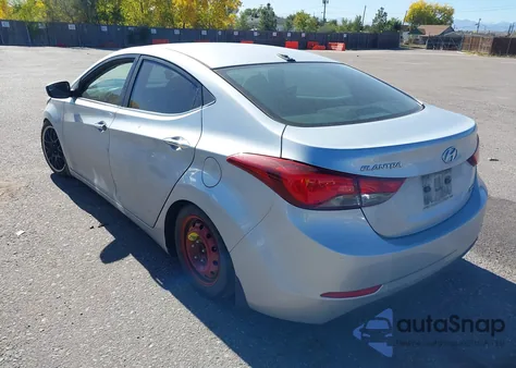 2014 Hyundai Elantra Limited from USA, damaged, VIN 5NPDH4AE6EH503117